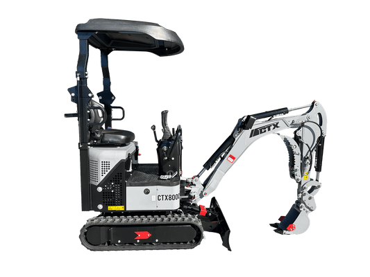 HAIHONG CTX8000 1.1T KOOP DIESEL - MINI EXCAVATOR Includes 200mm Bucket, Hydraulic Thumb Grab & Spring Quick Hitch