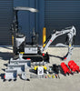 HAIHONG CTX8000 1.1T KOOP DIESEL - MINI EXCAVATOR Includes 200mm Bucket, Hydraulic Thumb Grab & Spring Quick Hitch
