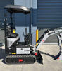 HAIHONG CTX8000 1.1T KOOP DIESEL - MINI EXCAVATOR Includes 200mm Bucket, Hydraulic Thumb Grab & Spring Quick Hitch